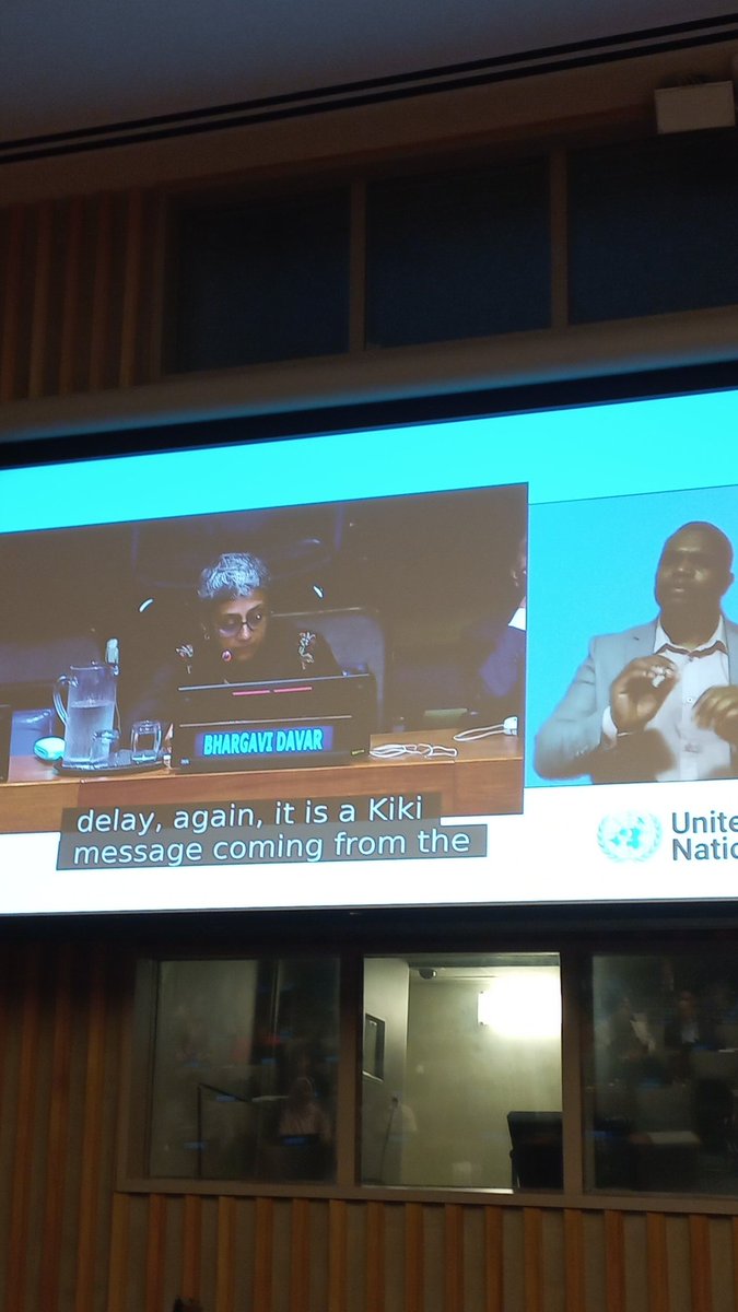 TCI_Global's tweet photo. The DI Guidelines gives a very practical, step by step inventory of policy and program actions to take for governments. The map of actionables described should encourage governments to go forward without delay. Says Bharagvi Davar at CSF during 16th COSP #CSFCRPD @IDA_CRPD_Forum https://t.co/nY0bl84ESL