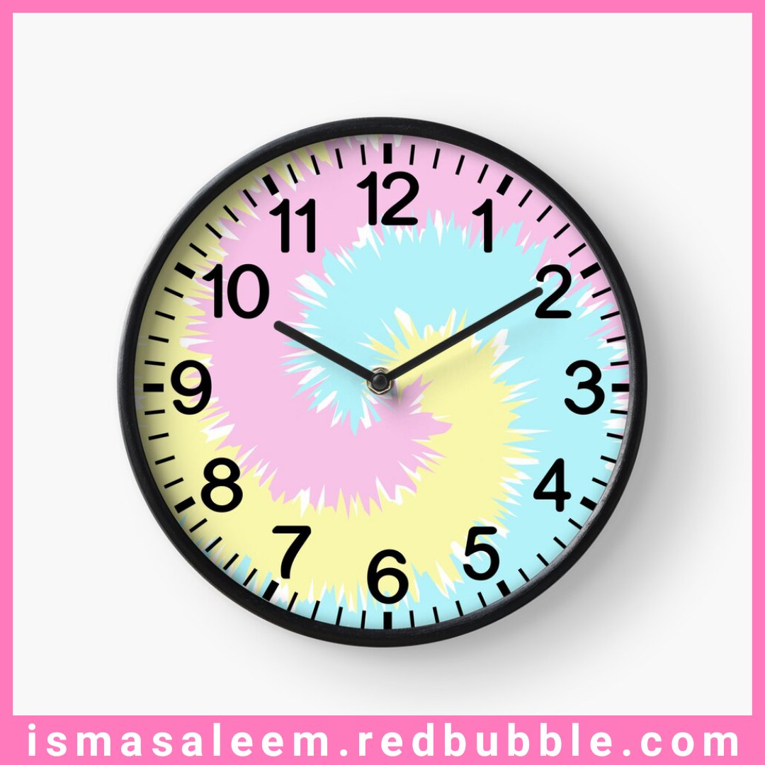 Wall clock with my tie and dye pattern on it is available on Redbubble
redbubble.com/i/clock/Tie-Dy…
.
#redbubble #clock #clocks #clockdesign #redbubbleartist #time #wallclock #walldecor #RBandME #findyourthing #printondemand #redbubbleartist #tiedye #tieanddye #printandpattern