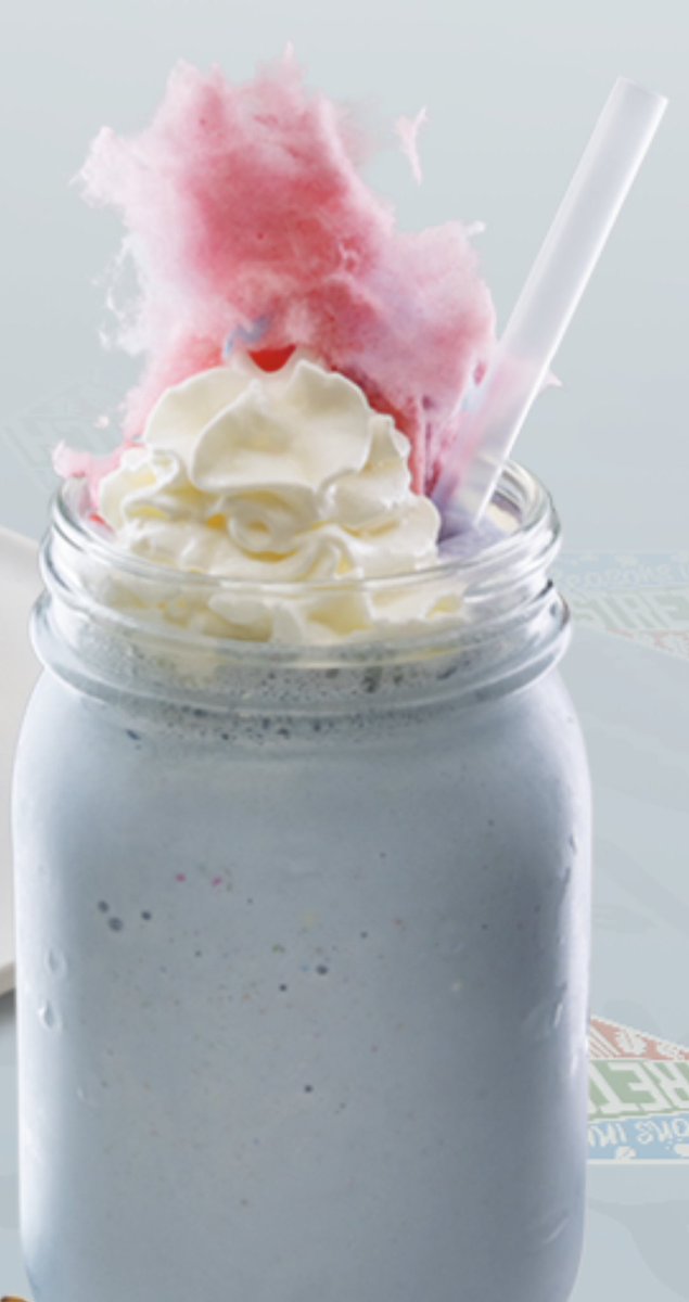 darrenrovell's tweet photo. New this summer at @Phillies games: The Cotton Candy Milkshake with Richman’s cotton candy ice cream, whipped cream and cotton candy

(📸 by @AramarkSports) https://t.co/eszSQqSlCi