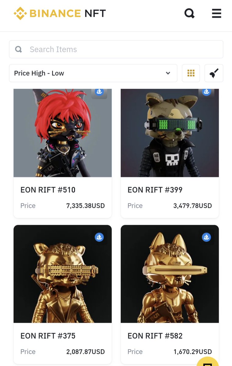 eonrift's tweet photo. EON RIFT is listed on Binance NFT!

👉 https://t.co/EQkLtko354
👉 https://t.co/q84xH8Onk8 https://t.co/diQkqJ3sjy