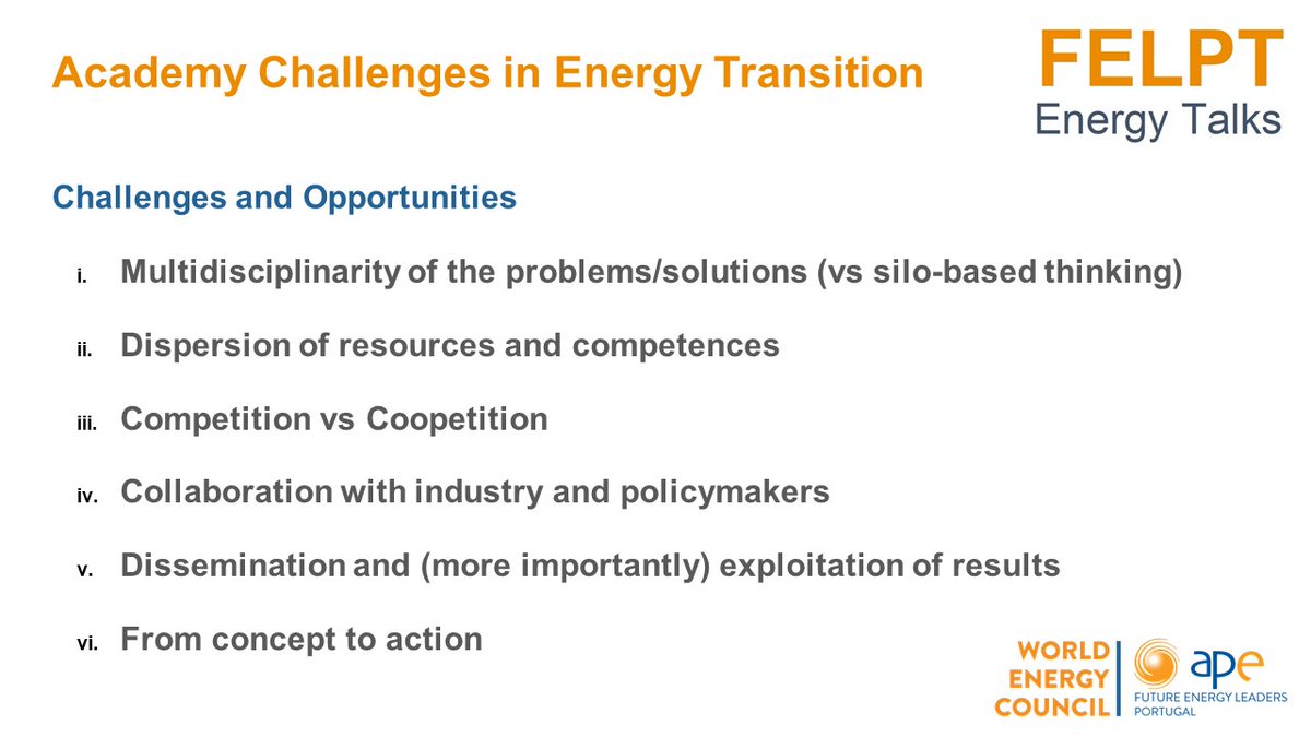 "Os desafio da Academia na Transição Energética" foi o tema de mais um #FELPT Energy Talks! ➕ Uma oportunidade para explorar ideias, compartilhar conhecimento e promover a discussão de temas relevantes com várias personalidades do setor energético.