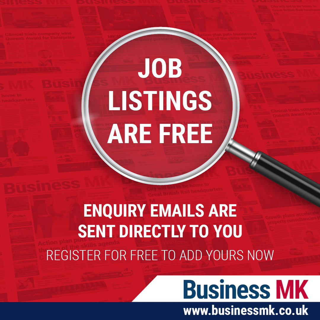 Find jobs in Milton Keynes, Buckinghamshire and Bedfordshire on our website: businessmk.co.uk/jobs/

On Business MK, you can find and promote jobs in the MK postcode. It's entirely free of charge! 

#mkbusinesscommunity #mkjobs #miltonkeynesbusinesscommunity