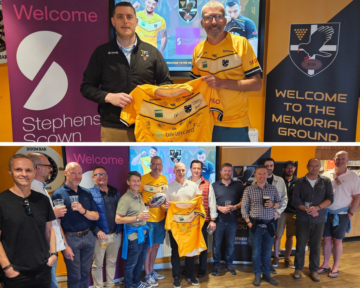 StephensScown's tweet photo. We proudly sponsored a rugby game for Cornwall RLFC! It was a joy to support a local team on the weekend.

Thank you, Cornwall RLFC, for allowing us to be part of this exciting experience 😃

#Havingfunmatters #CornwallRLFC https://t.co/XSiUjv95Cg