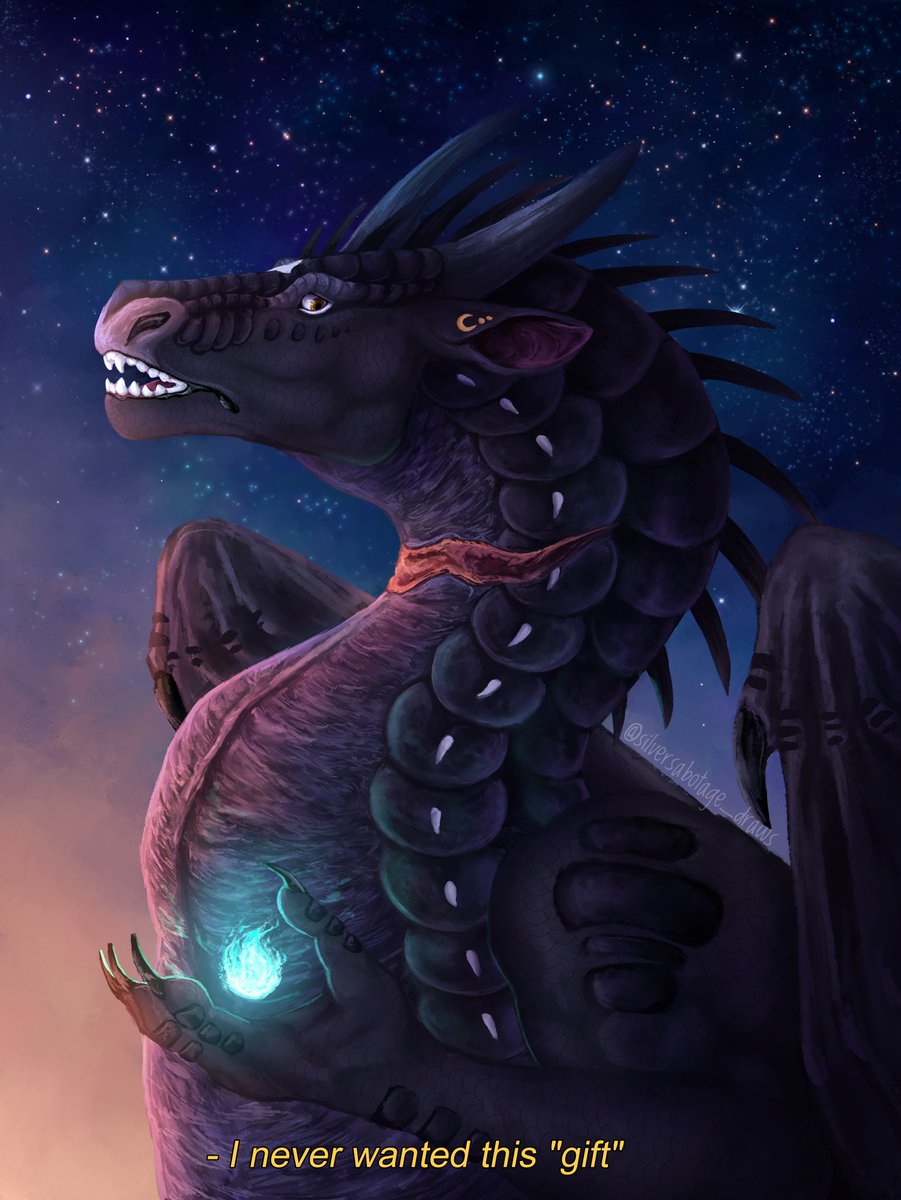 I think this is one of the only times i have drawn a Wings of Fire dragon, despite my artstyle being inspired by it XD. #WingsofFire #wofoc #wof  #smallartist #dragon