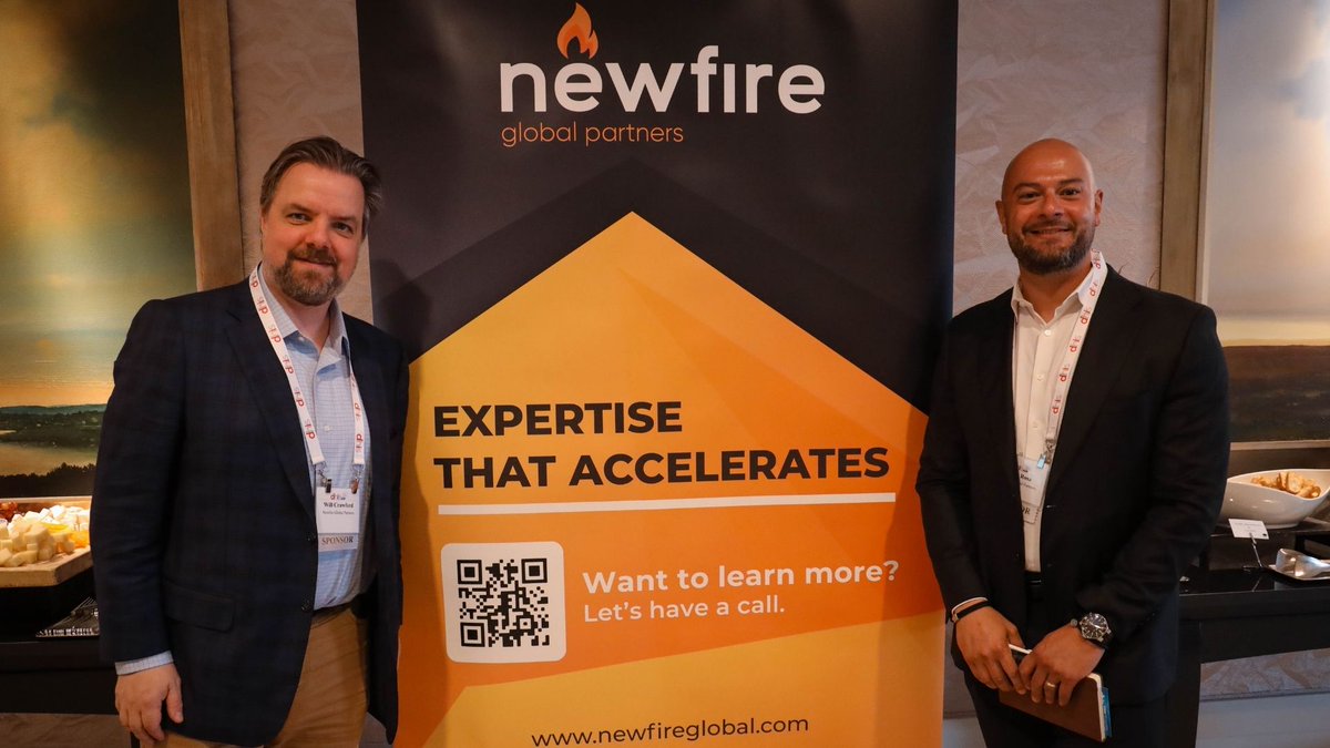 newfireglobal's tweet photo. We had a great time at #DHISEast. In addition to hosting the official Closing Reception, our CEO, @stevehau, sparked exciting conversations during his breakout session about #generativeAI and #digitalhealth. Big thank you to everyone who contributed to these crucial discussions! https://t.co/INFUYJVTS3