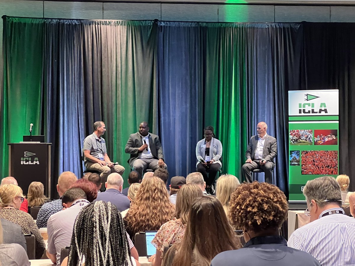 Interesting session hosted by @NACDA @iclalicensing about the influence high profile coaches have on athletic administrations & campuses. The higher the profile, the harder it is to get those coaches to participate in #GetInTheGame. I’m trying to change that! #ChallengeAccepted