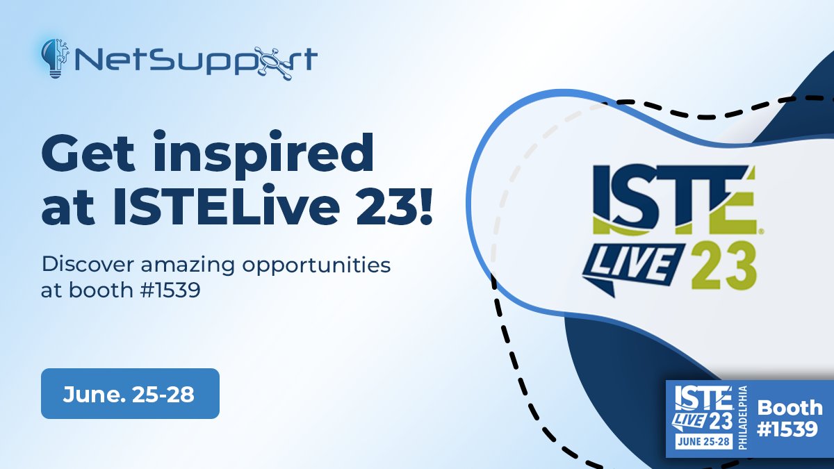NetSupportGroup's tweet image. With three full days packed with tons of amazing sessions, vendors, and networking opportunities, @ISTEofficial Live 23 is the perfect event for anyone in education. Check out what to expect mvnt.us/m1417350

#ISTELive #EdTechVendor #EdTechNetworking