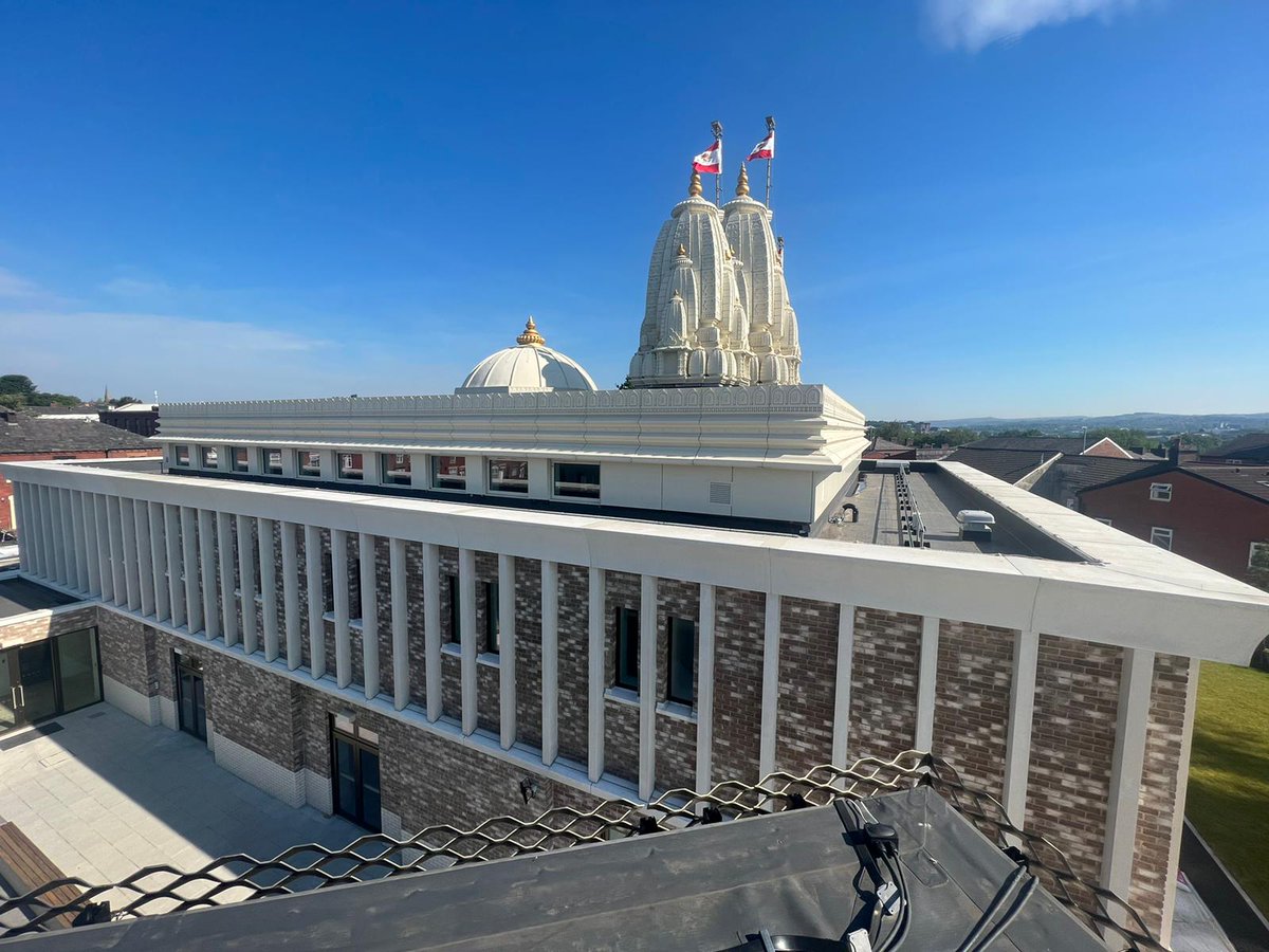 Last year we completed construction on the Shree Swaminarayan Mandir temple in Oldham. Construction began in 2019 and the local community raised the funds needed for the build. The gate at the entrance was hand carved using marble imported from India…
