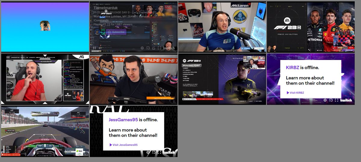 GarethAllenTV's tweet image. The embargo has now been lifted!

Watching my favourite creators from @F1CreatorSeries experience the game for the first time 😍

Will be keeping an eye on whos up and updating the list throughout the night✅

creatorseries.garethallen.tv

#f123 #creatorseries