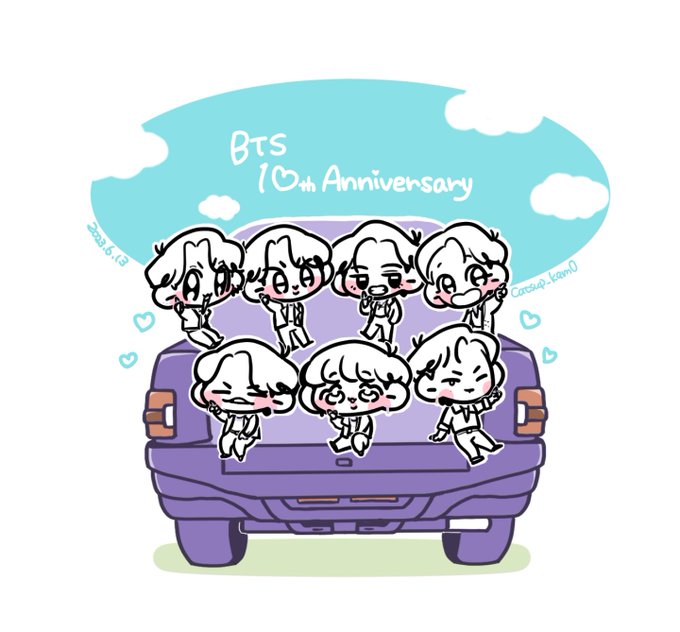 「BTS10thAnniversary」のTwitter画像/イラスト(新着))