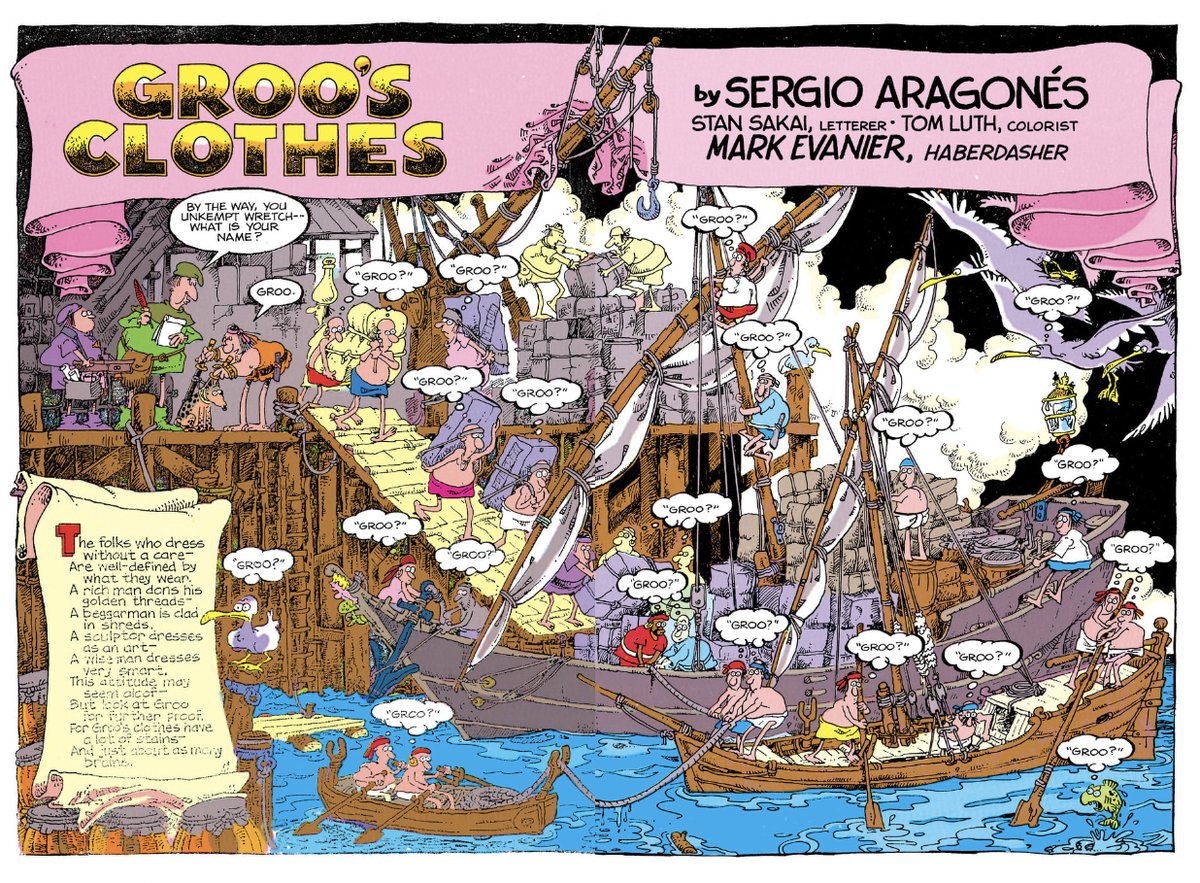 Dark Horse Comics (@darkhorsecomics) on Twitter photo "Groo is almost pure slapstick from stem to stern. There's something to laugh at in almost every panel. No one else has ever done that quite like Sergio."
Don't miss this in-depth look at Sergio Aragonés' career via <a href="/ComicsJournal/">THE COMICS JOURNAL</a>: tcj.com/sergio/
<a href="/OfficialGroo/">Groo The Wanderer</a> "Groo is almost pure slapstick from stem to stern. There's something to laugh at in almost every panel. No one else has ever done that quite like Sergio."
Don't miss this in-depth look at Sergio Aragonés' career via <a href="/ComicsJournal/">THE COMICS JOURNAL</a>: tcj.com/sergio/
<a href="/OfficialGroo/">Groo The Wanderer</a>