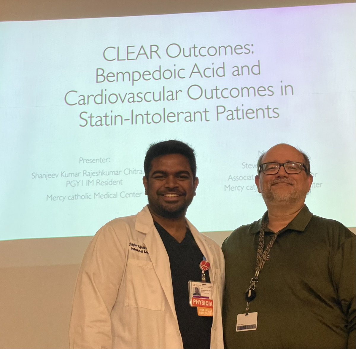 Shanjeev Kumar (@shanjeev96) on Twitter photo Journal club it is! <a href="/MCMC_IMres/">MCMC Internal Medicine Residency Program</a> Presented the CLEAR Outcomes trial which showed a 13% reduction in MACE with the use of bempedoic acid in statin intolerant patients. Being mentored by the Batman himself was an added perk🫡 Journal club it is! <a href="/MCMC_IMres/">MCMC Internal Medicine Residency Program</a> Presented the CLEAR Outcomes trial which showed a 13% reduction in MACE with the use of bempedoic acid in statin intolerant patients. Being mentored by the Batman himself was an added perk🫡