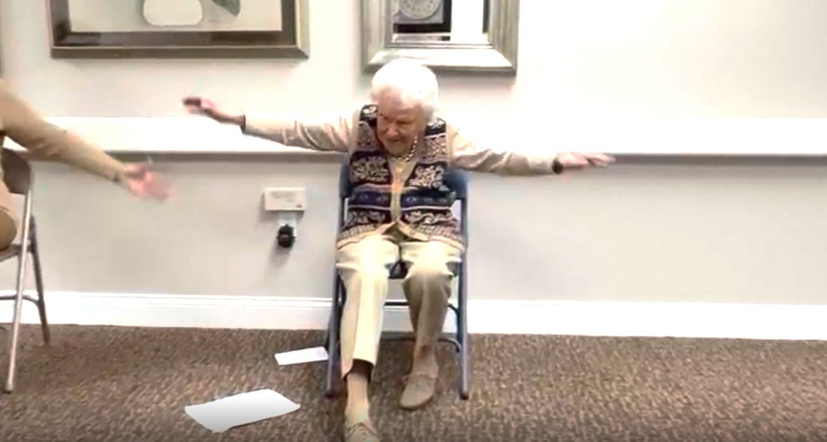 RetiremntWisdom's tweet photo. At 102, she leads fitness classes 4 days a week: ‘When I get old I’ll quit’ 
https://t.co/XOKEVobO2V https://t.co/WfBlyvdSyw