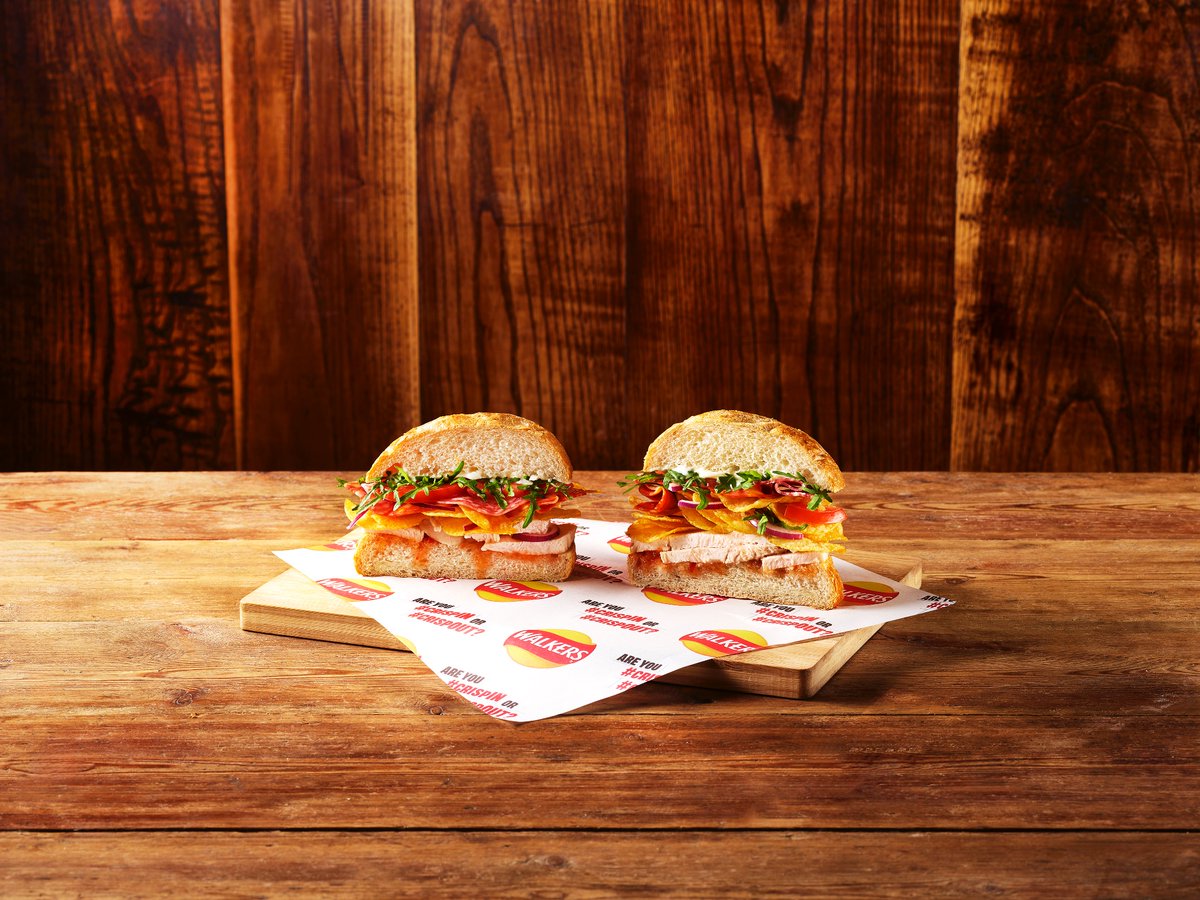 HONOURED to be one of seven <a href="/walkers_crisps/">Walkers Crisps</a>  sandwich shops for this week only!
Introducing our creation, the Kickin’ Chicken… Chicken Breast, Chorizo, Spicy Salami, Sweet Chilli Sauce and a handful of tasty Walkers® Prawn Cocktail Crisps. #CrispIN or #CrispOUT?
