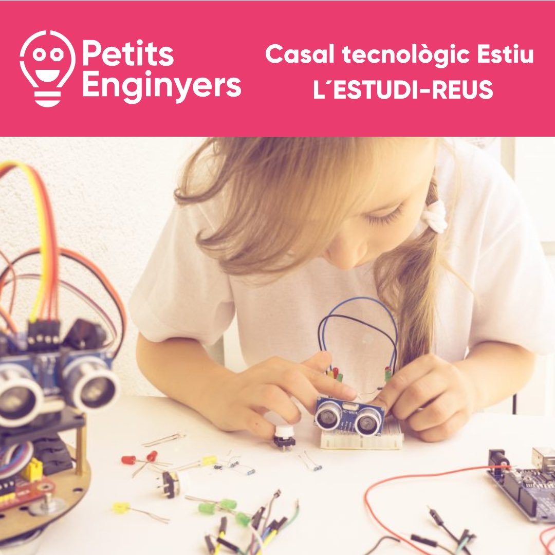 petitsenginyers's tweet photo. CASAL TECNOLÒGIC PETITS ENGINYERS REUS-L´ESTUDI

📅  Dates: Del 3 al 28 de juliol
🏫  Lloc: L’ Estudi
 📍 Adreça: C. Del Dr. Robert, 24-Reus
⌚  Horari: De 9 a 14h.
🎂  Edats: De 7 a 12 anys

10% de Dte abans del 15 de juny!

Tel.: 977 78 15 36
activitats@petitsenginyers.com https://t.co/YnVUIhS0KO