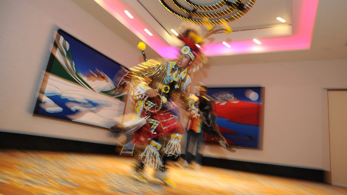 IEDCtweets's tweet photo. IEDC's 2023 EFF has kicked off with our Opening Plenary, followed by the Film Screenings and Discussions session, and finishing up with the Grand Networking Reception where we were honored to witness traditional dances from the indigenous nations of Canada. #IEDCCALGARY https://t.co/HIhMyDeD9Y