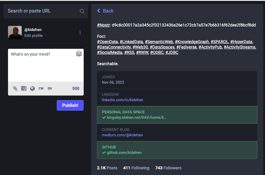 kidehen's tweet photo. The Virtuoso Multi-Protocol Authentication Layer also supports the #RelAuthMe protocol, thereby offering Link In Bio style profile doc integration re fine-grained acls that protect both #SQL- and #SPARQL-accessible data.
#SSI #Privacy #VirtuosoRDBMS #LinkedData #Identity #ABAC https://t.co/tJ7bLn1CTM