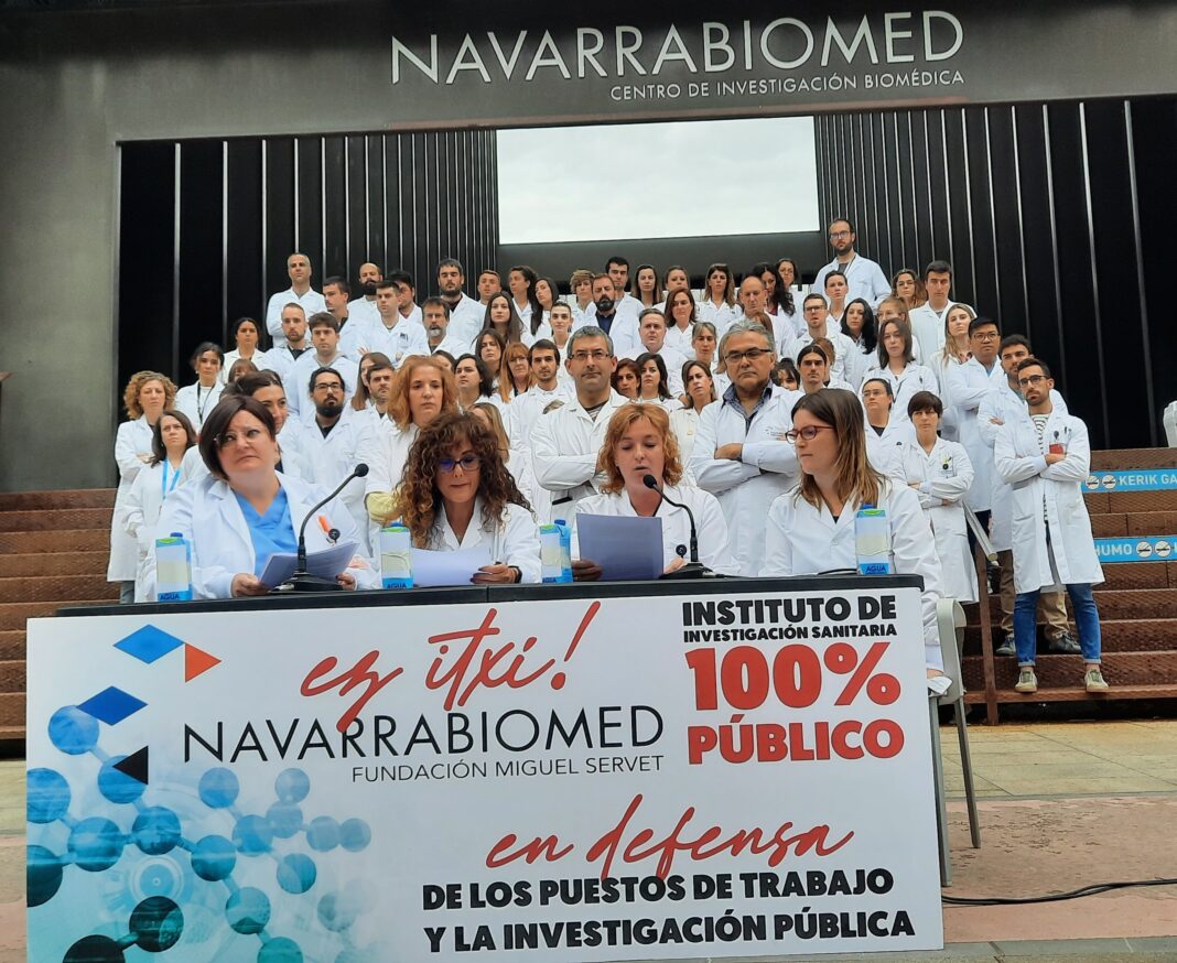 LABsindikatua's tweet image. 🔴 Navarrabiomedeko Enpresa Batzordeak berriz  eskatu dio Gobernuari Nafarroako ikerketa biomediko publikoa erabat  publikoa den entitate batek kudeatzen jarraitzea

🔗 labur.eus/BHxaX