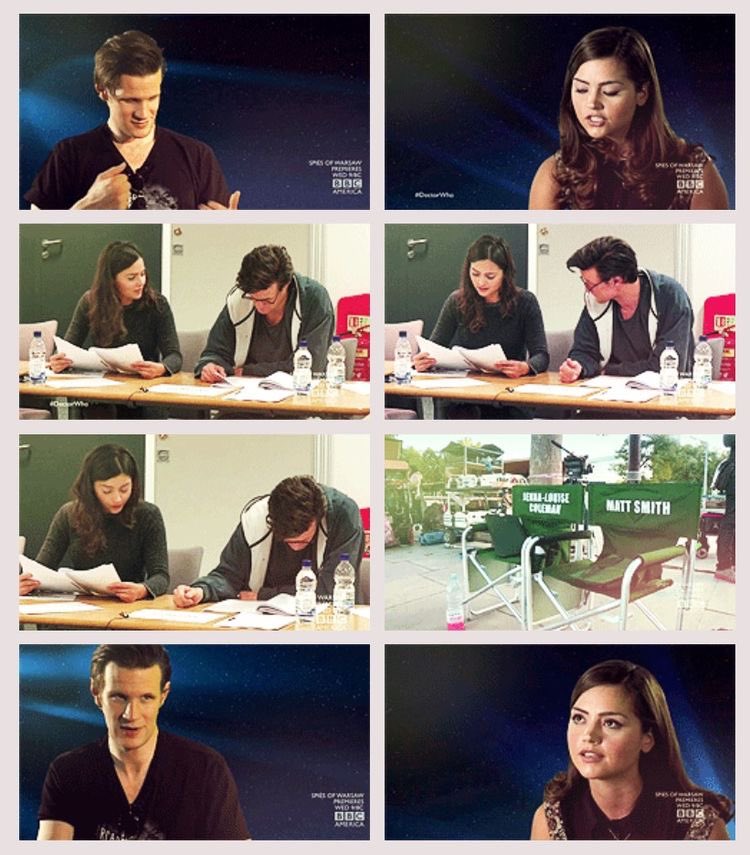 Matt and Jenna working on Series 7B.
#DoctorWho #MattSmith #JennaColeman