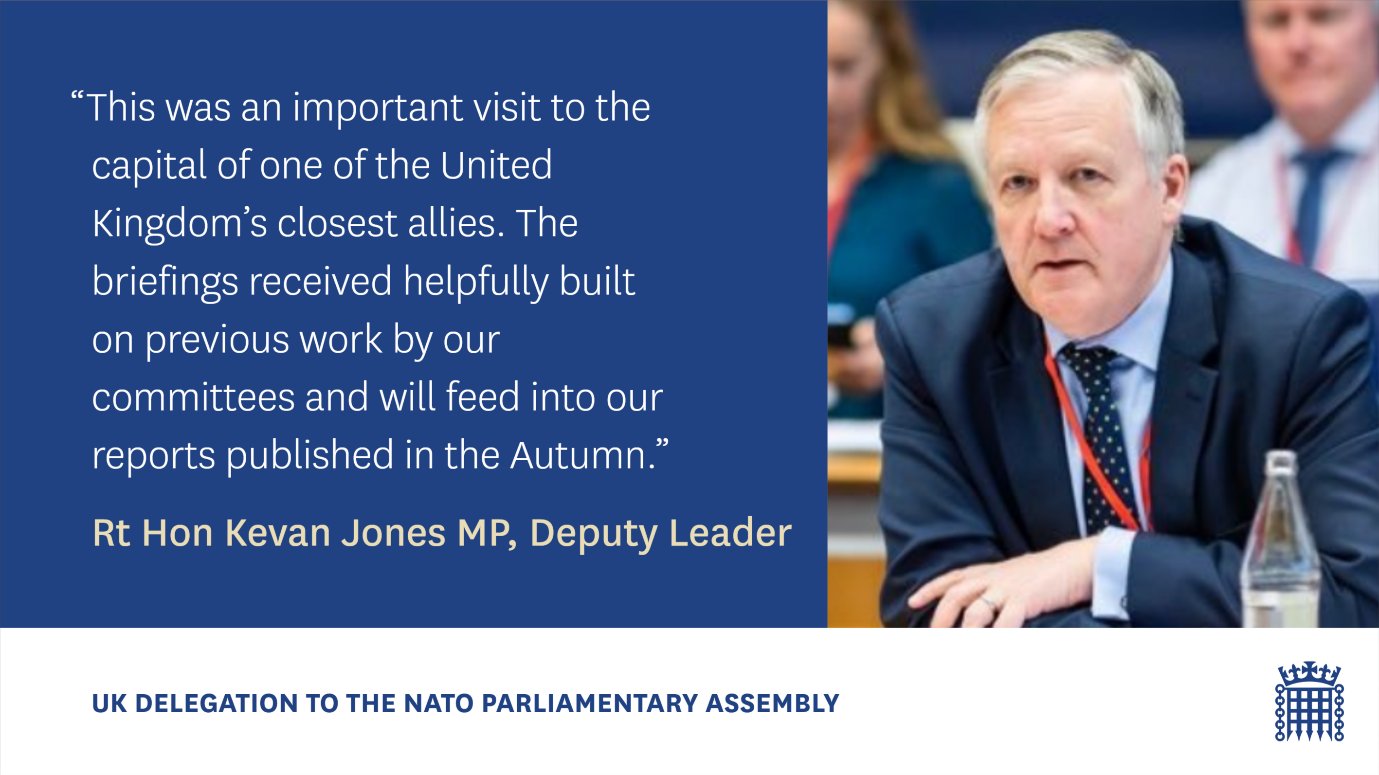 Graphic showing RT Hon Kevan Jones MP speaking at the UK Delegation to the NATO Parliamentary Assembly