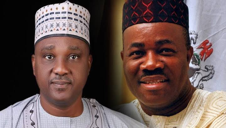 iwogoke's tweet photo. Let us welcome in advance new Senate President, Godswill Akpabio and House Speaker, Tajudeen Abbas. https://t.co/qN6T4rLFbr