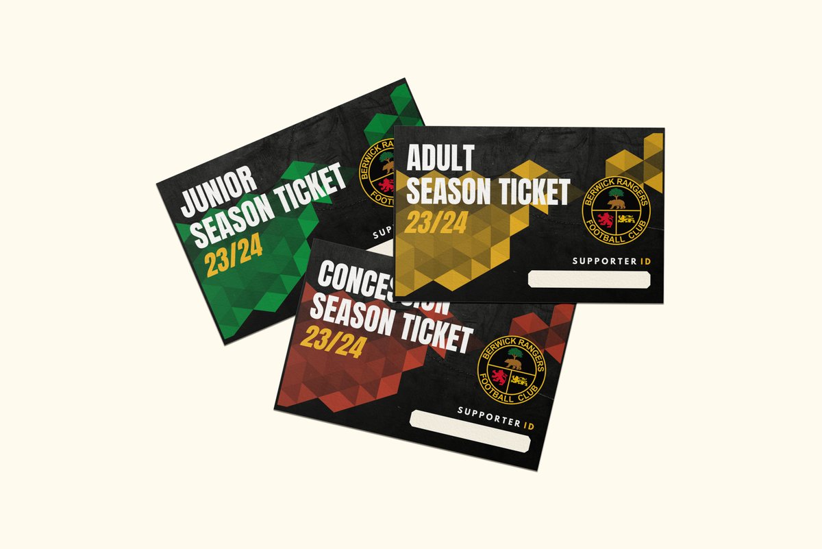 🎫 | 23/24 Season Tickets now on sale!

Berwick Rangers FC are delighted to announce that season tickets for the men's 2023/24 campaign are now on sale!

⬇️ Find out more... ⬇️

berwickrangers.com/2023-24-season…

⬇️ Buy yours today! ⬇️

app.fanbaseclub.com/Fan/SeasonTick…