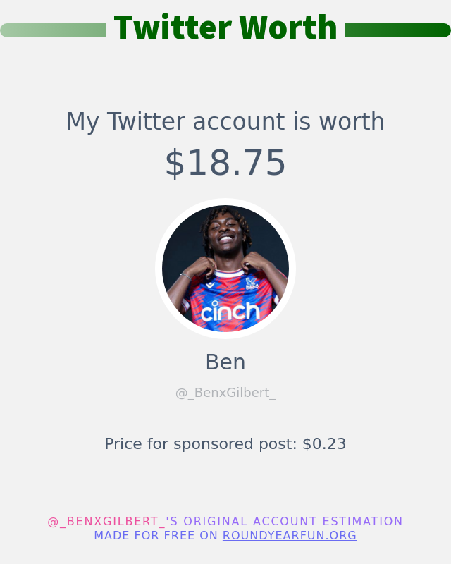 Ben tweet media