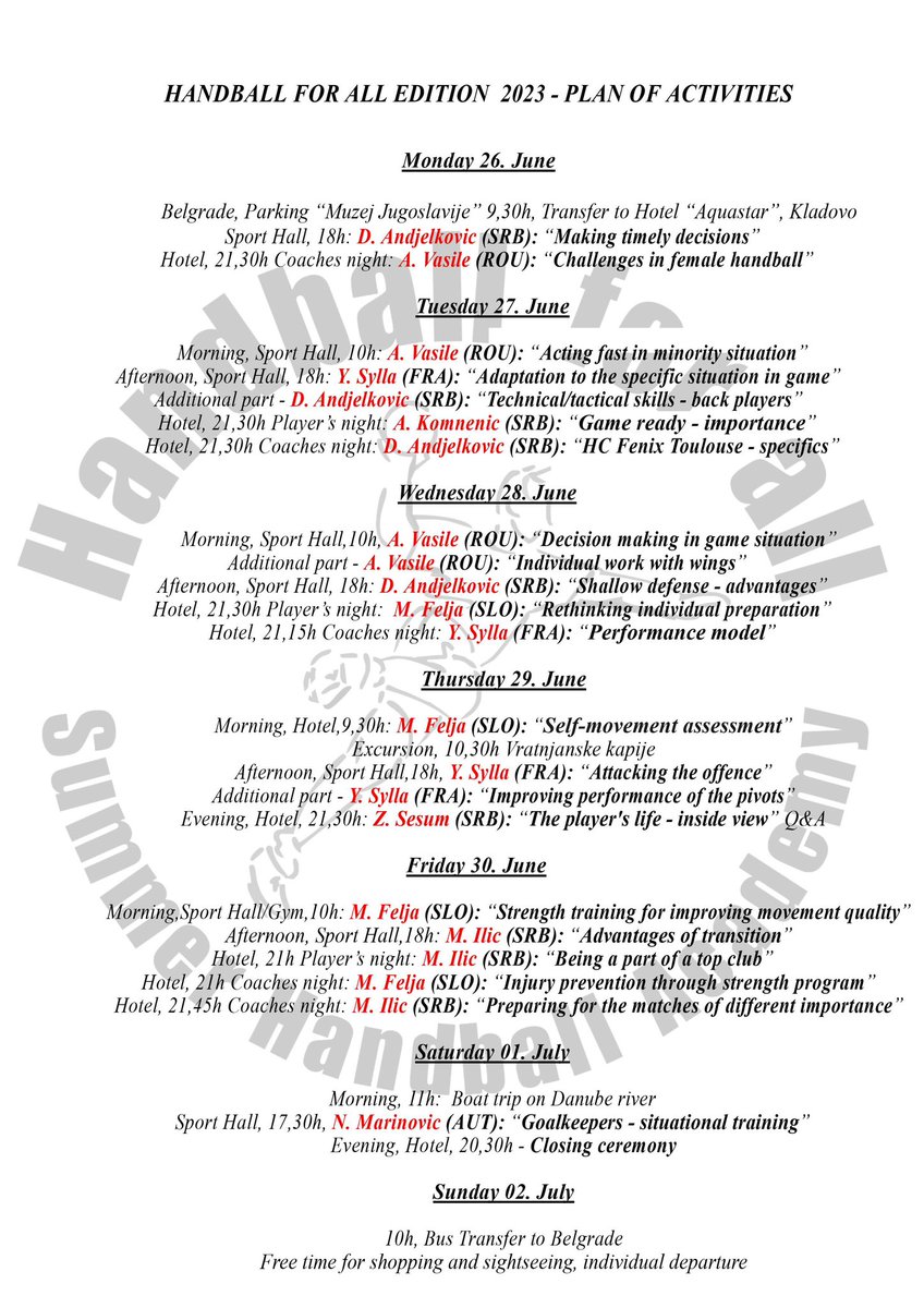 HANDBALLFORALL's tweet image. We are counting down two weeks until the start! Edition 2023 is before you: