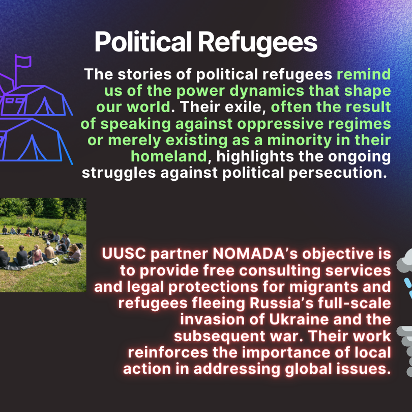 UUSC's tweet photo. Check out our new #Infographic! It's not just a label; refugees embody resilience and determination in the face of adversity. We proudly support them and our partners, advocating for their rights and dignity. 💪🌍 #RefugeesWelcome #UUSC https://t.co/AftOgHe1t1