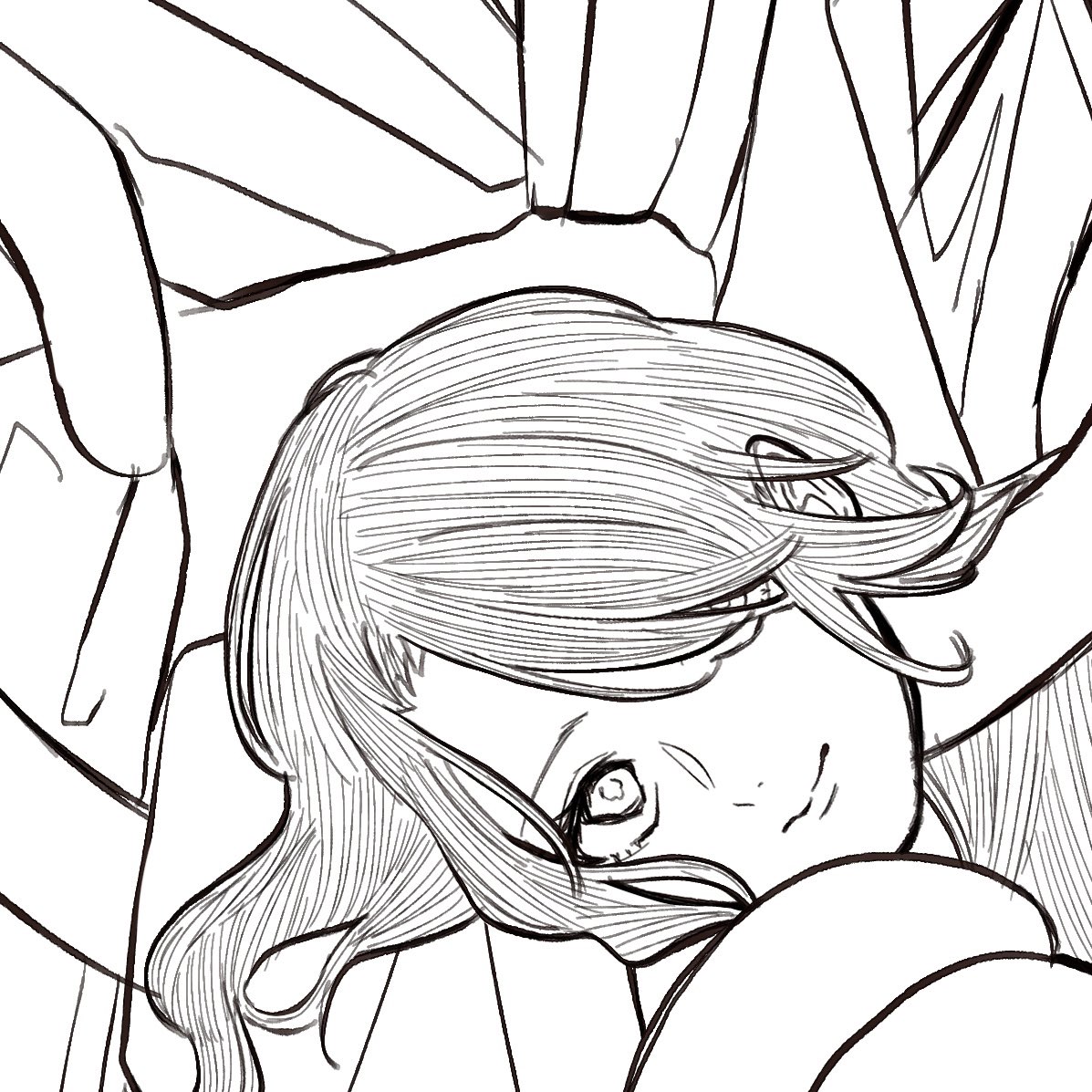 ろくろ首のお姉さん描くの楽しすぎる🫶

#楓の線画 