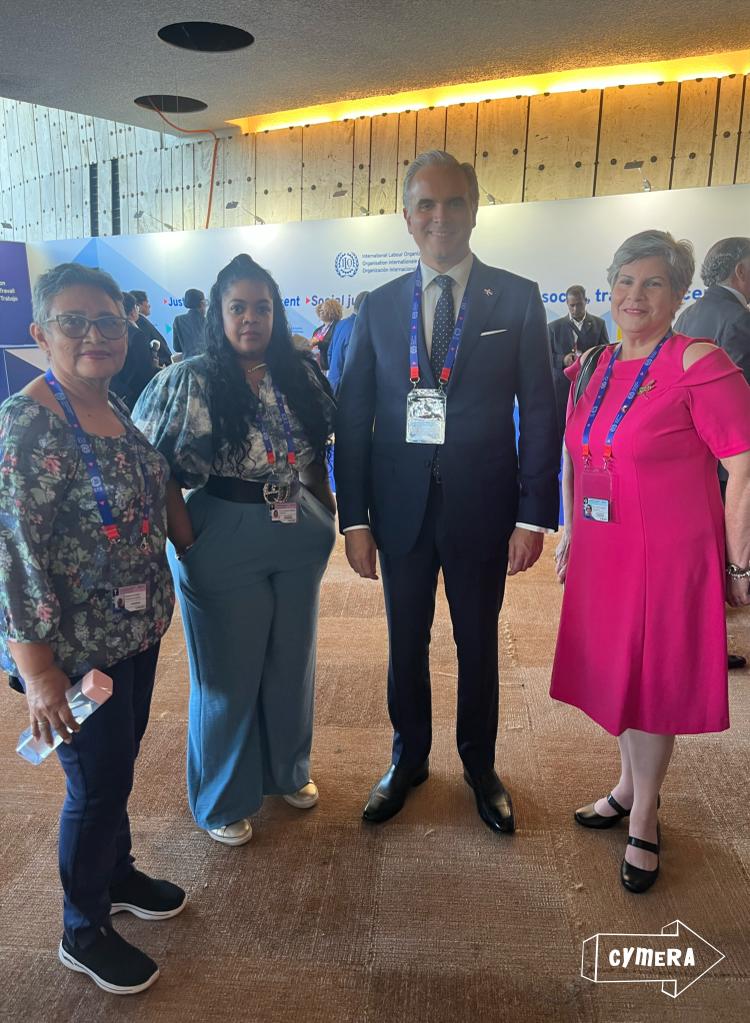 Luis Miguel de Camps (<a href="/LMDECAMPS/">Luis Miguel De Camps</a>) Ministro de Trabajo, se reunió con líderes de <a href="/IDWFED/">IDWF - International Domestic Workers Federation</a> Andrea Morales y Ruth Dias (@Fenamutra) para conversar sobre el futuro. Afirma que #RepúblicaDominicana tiene voluntad polítca para las #trabajadorasdelhogar #ILC2023 <a href="/WIEGOGLOBAL/">WIEGO</a>