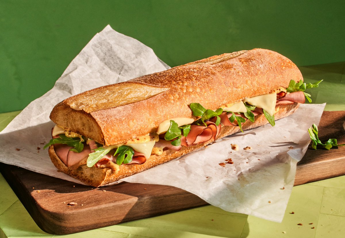 Something BIG is new to the menu 😎MyPanera members get exclusive early access to our new Black Forest Ham & Gouda Toasted Baguette NOW when you order on our app.