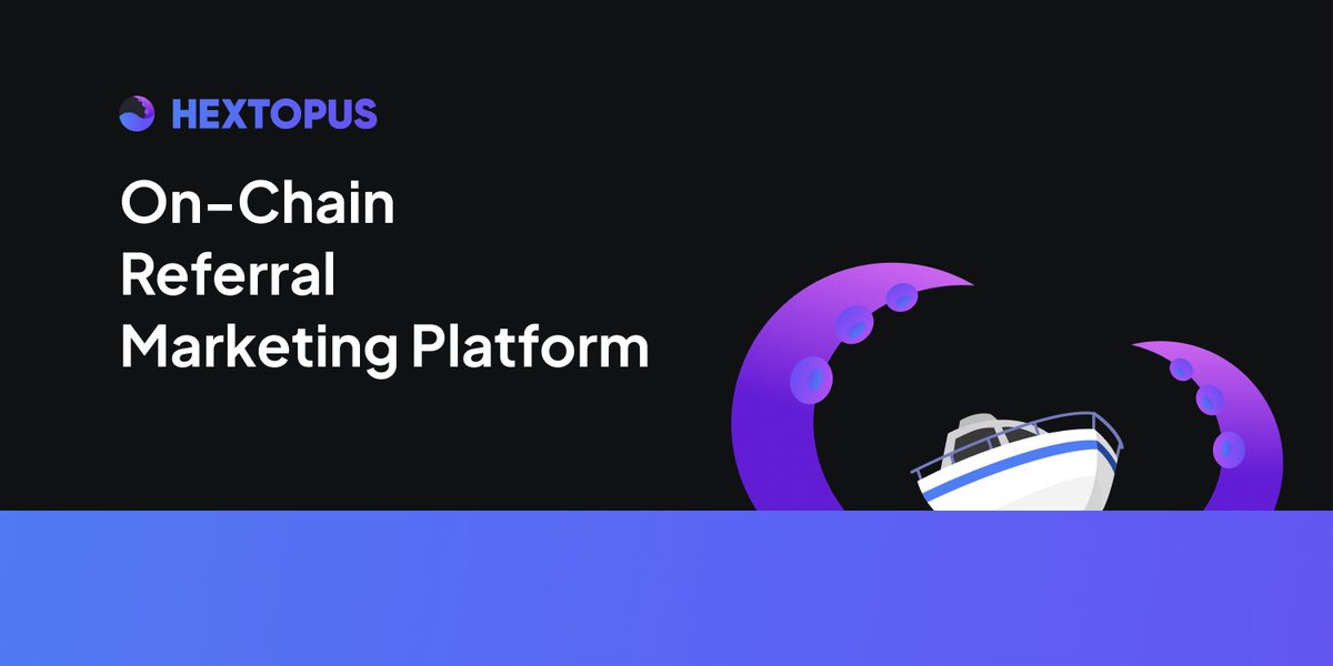 1/ Introducing HEXTOPUS - Grow, Show and Prove Your Web3 Influence 🔥

Hextopus Protocol is an all-encompassing Web3 referral marketing platform focused on bringing together DApps and users for promoting adoption and growth for Web3 industry.