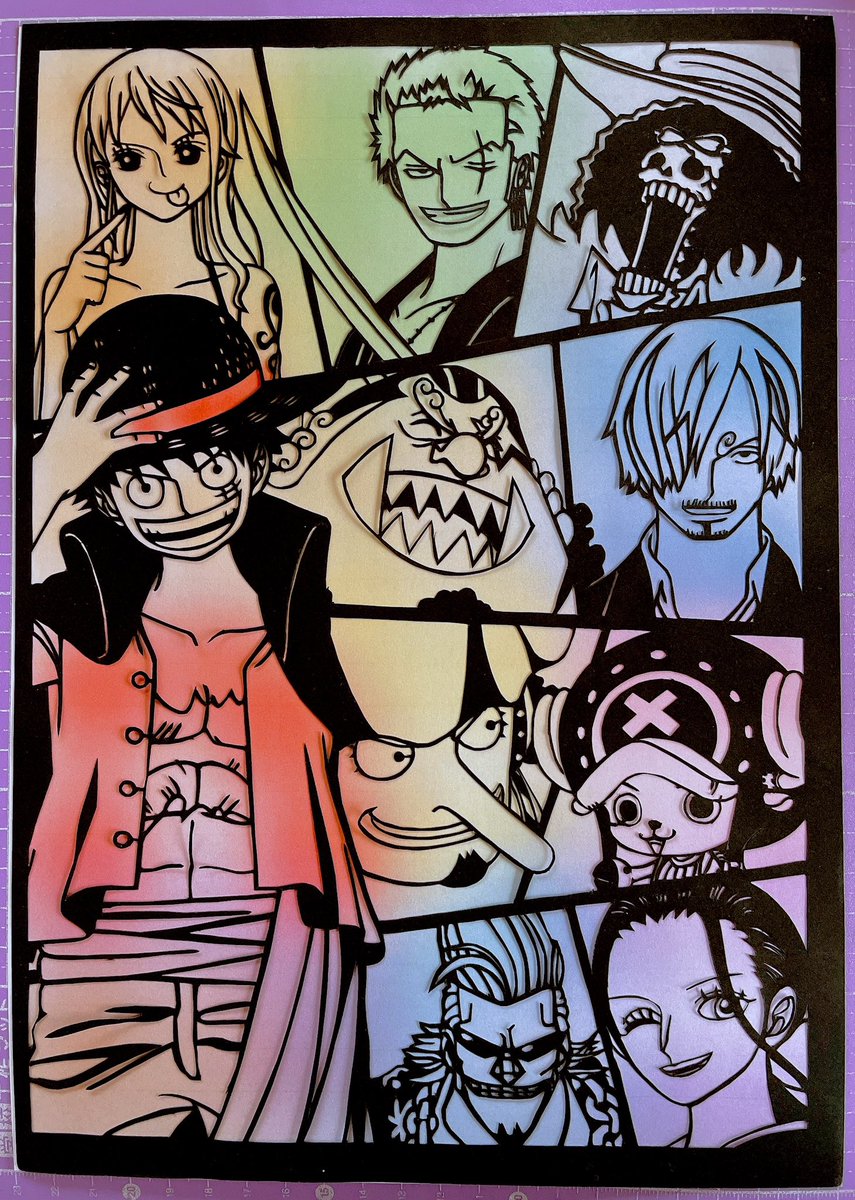 ✧  麦わらの一味の日  ✧

 #ONEPIECE
 #切り絵