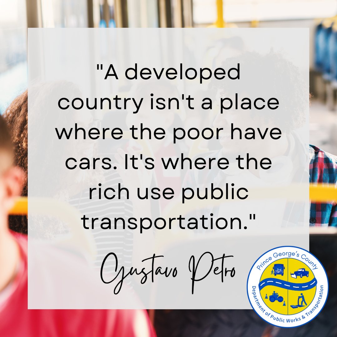 PGCountyDPWT's tweet photo. Take action, seize the #opportunities to various destinations, and help reduce air pollution when you commute in a carpool or use public transport instead of driving your own cars. #MondayMotivation #MultimodalMonday https://t.co/qowJybDNWI