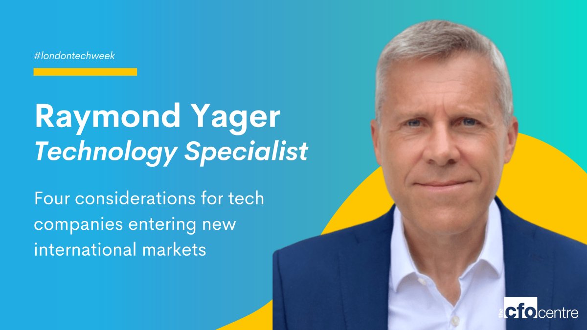 Raymond Yager, ex-CFO of #Apple has shared his thoughts on four considerations for tech companies entering new international markets:
1. Building the financial case
2. Funding growth
3. Ability to understand tax
4. Where will growth come from?

#taxcredit #funding #londontechweek