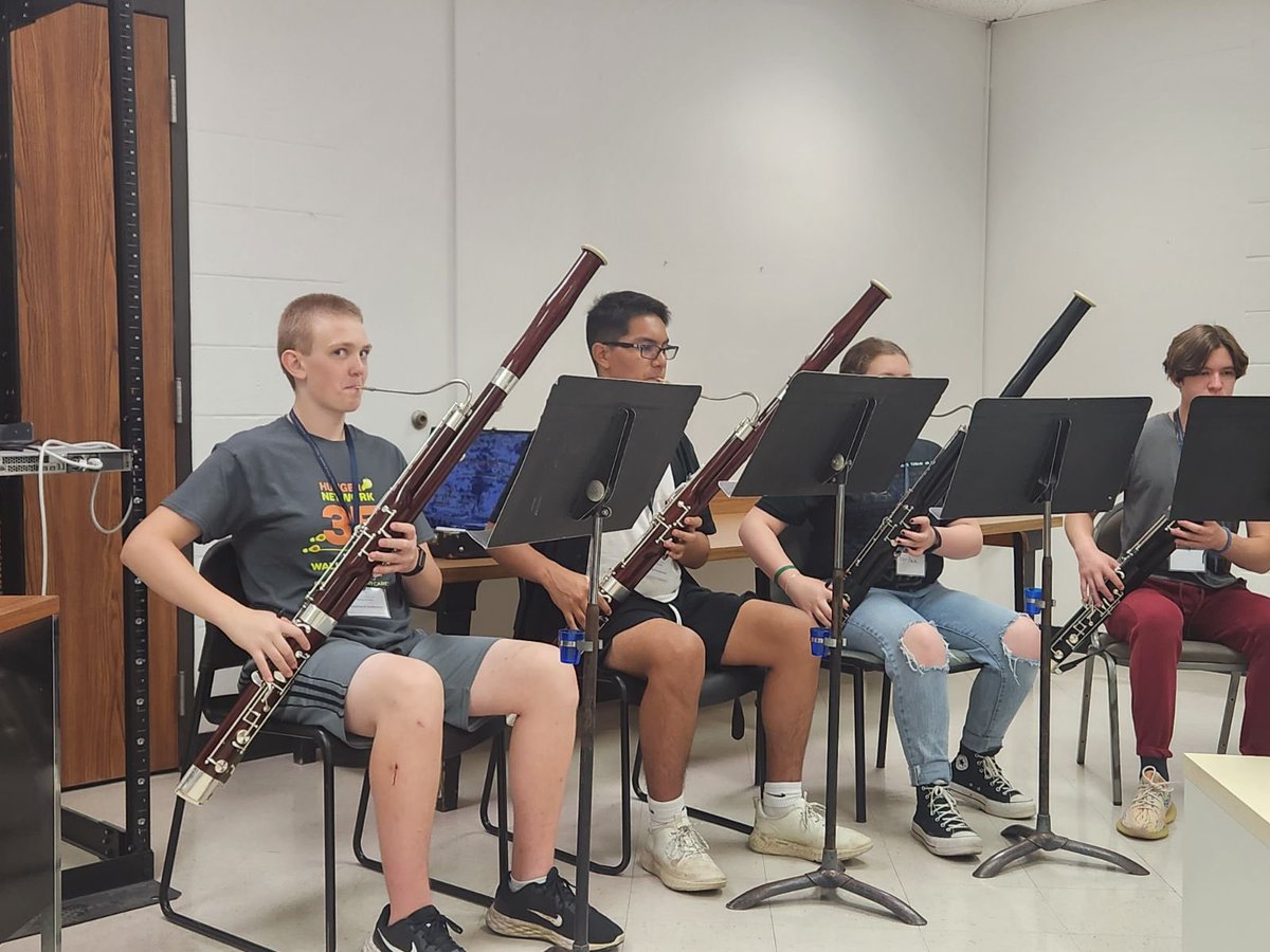 What dedication- 3 <a href="/NordoniaBands/">Nordonia Bands</a> MS bassoonists attending the <a href="/uakronmusic/">The University of Akron School of Music</a> Summer Camp this week! ❤️ <a href="/uakron/">The University of Akron</a> #NordoniaBandsRock