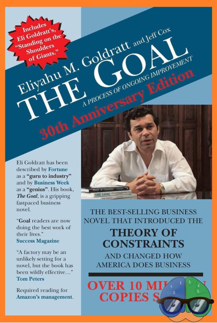 Book: The Goal: A Process of Ongoing Improvement by Eliyahu M. Goldratt and Jeff Cox

Blog: brilliantsupplychain.com/post/the-goal-…

#ManagementSkills #BusinessNovel #ContinuousImprovement #LeadershipInspiration #Leadership #BusinessBook