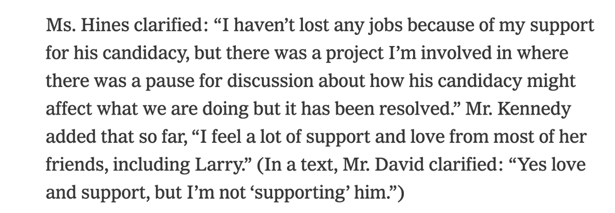 Larry David's clarification about his "support" for Cheryl Hines' husband, RFK Jr., is the most Larry David thing that could ever be written nytimes.com/2023/06/10/sty…