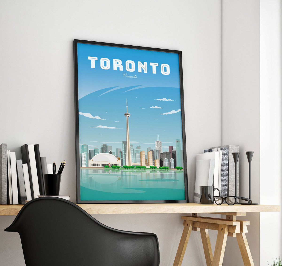 Toronto, CN Tower and Rogers Centre/SkyDome. #toronto #toronto_insta #torontolife #torontoartist #torontoart #torontoartscene #cntower #cntowertoronto #cntowertoronto🇨🇦 #rogerscentre #rogerscenter #skydome #travelprint #travelposter #travelposters #etsyuk #etsyseller #etsyshop