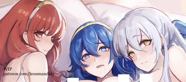 I just realized I never tweeted the WIP in question but this was the (cropped to oblivion because this is a family friendly channel ) WIP