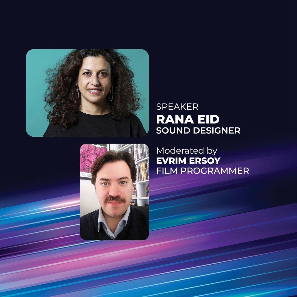 MaskoonFFFest's tweet image. Join us on June 17, 5 PM @sursockmuseum to experience the world of sound design in genre cinema with acclaimed sound designer @RanaEiddbstudio

Moderated by @EvrimErsoy

RSVP by email to maskoonfff@gmail.com 
or Whatsapp to +961 81 653 690

#MaskoonFFF #MaskoonTalks #GenreCinema