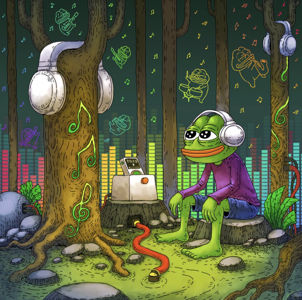 Jclineshow's tweet image. Gm to the 69 left holding $pepe