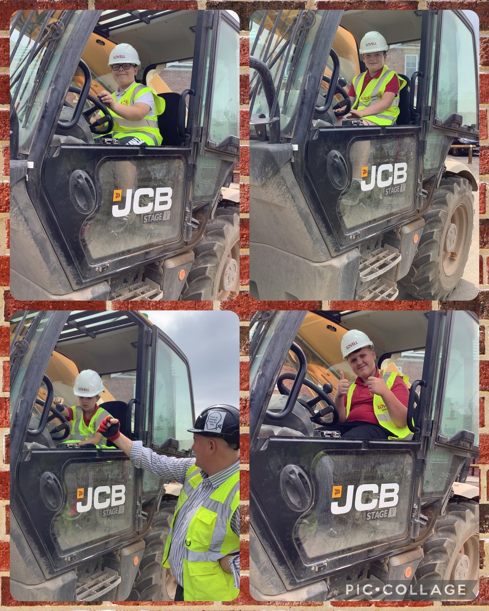 HTPSMrs_Pullin's tweet photo. How lucky were we to actually sit in a huge JCB…and honk the horn! Thank you to everyone ⁦@Lovell_UK⁩ The Mill Development for an amazing morning. ❤️👍😀 https://t.co/rU7hD8GwVJ