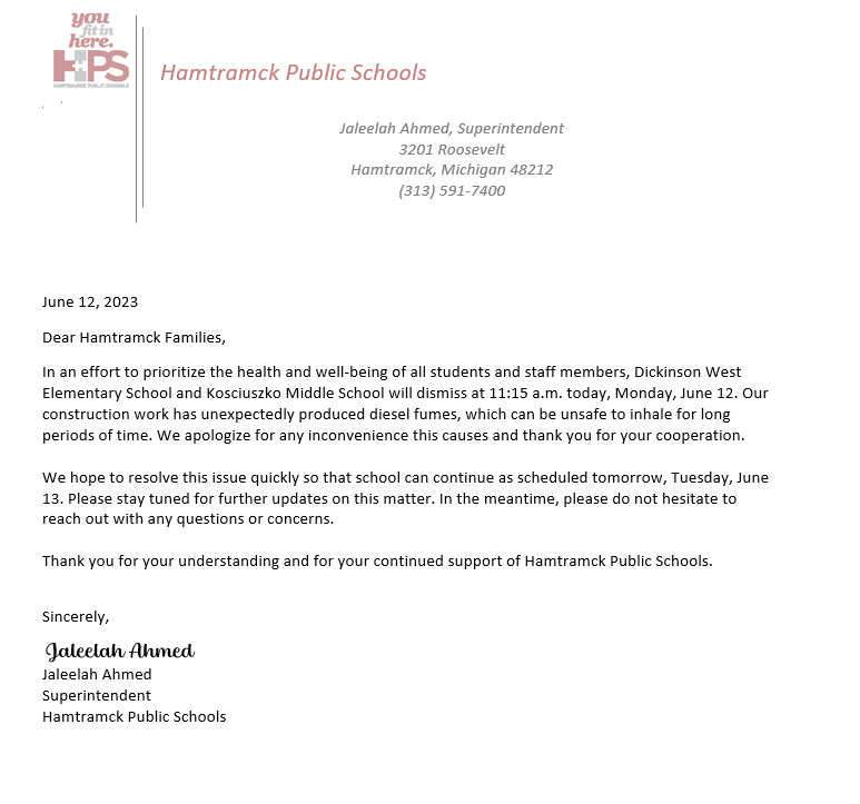 Hamtramck Public Schools (@hamtramckps) on Twitter photo 