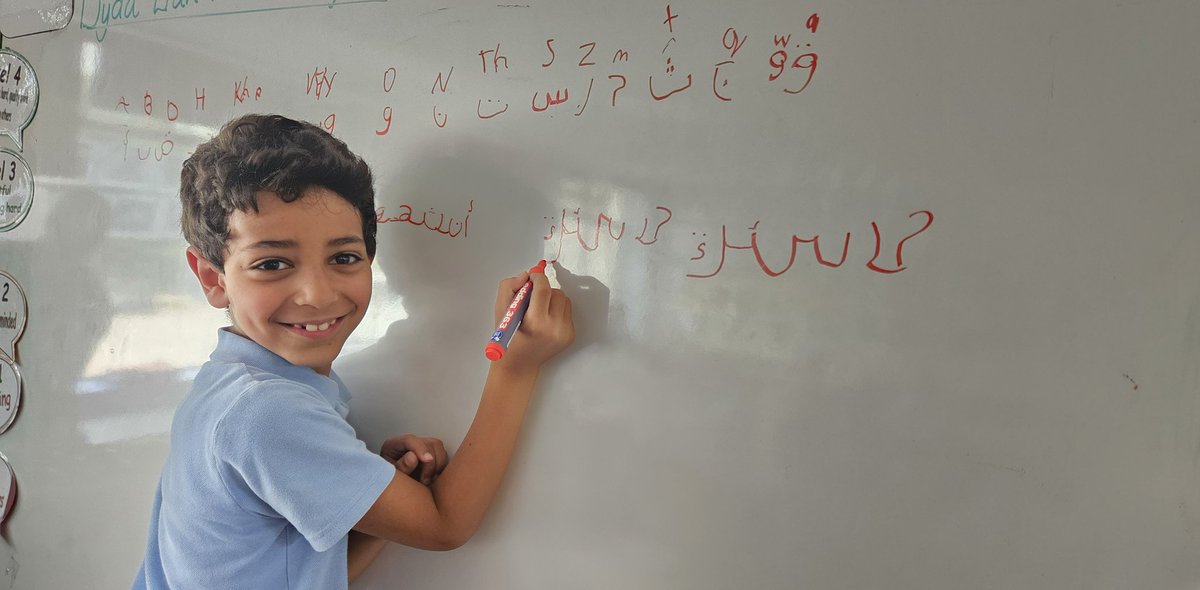 marys_rc's tweet photo. We're so impressed with the new teacher in Blwyddyn 3/4 today. We have been learning how to write and speak Arabic! Excellent Sir!
#BCARE
#talentedlearners
#celebratingdiversity
#Article14
@StuartRRSA https://t.co/eT7nCLH3O7
