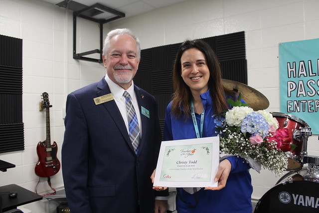 Christy Todd, of Fayette County, is the 2024 Georgia Teacher of the Year! gadoe.org/External-Affai… #ArtsedGA @georgiadeptofed @GMEAorg