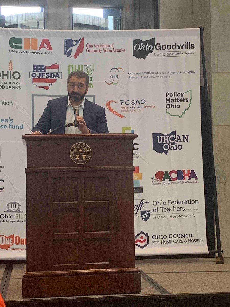 “They’re going to make things worse. Send this back and do better. We call for a budget like what <a href="/GovMikeDeWine/">Governor Mike DeWine</a> proposed initially that fortifies what Ohio families need.” @MLCoreyHSC of @OneVoiceHSC