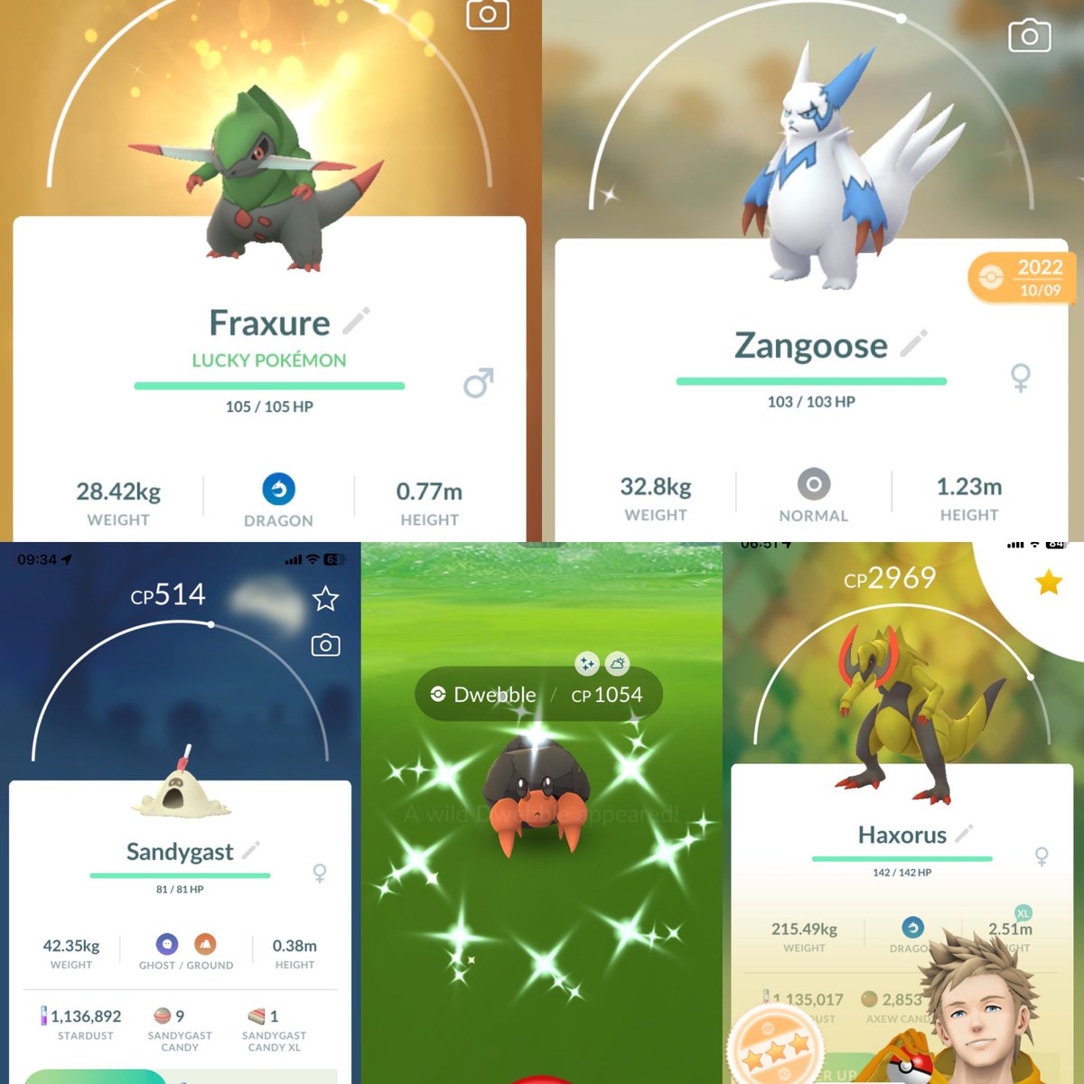 Happy #PokeMonday folks! Did you catch anything cool in #PokemonGo recently? 

The weekend was pretty great, managed 4 Shadow raids (only saw about 8) and got a decent 👤✨ also a ✨ Azelf, a 98 Axew, and more!

#Pokemon #PokemonGOraids #MajinGames #PokemonGoFriends