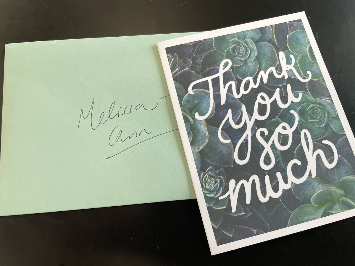 At the end of my presentation at #LiftED23, an attendee gave me this. First time I’ve ever gotten a thank you card immediately after a presentation. Feeling amazing &amp; going to do this moving forward.